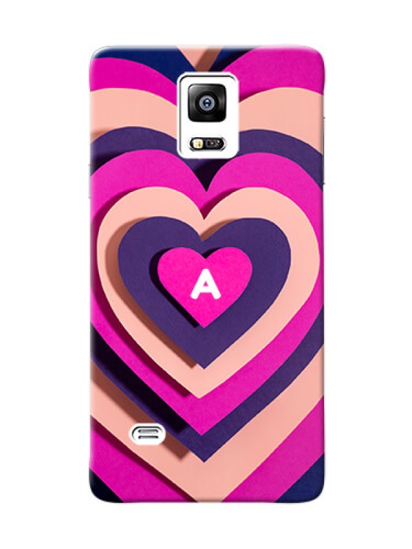 Custom Galaxy Note4 (2015) Custom Mobile Case with Cute Heart Pattern Design