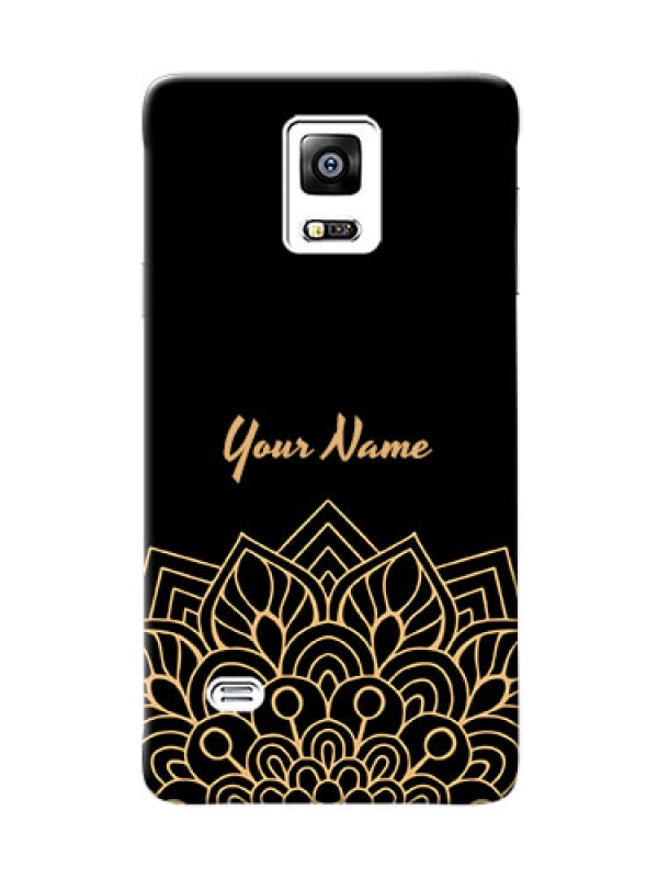 Custom Galaxy Note4 (2015) Back Covers: Golden mandala Design