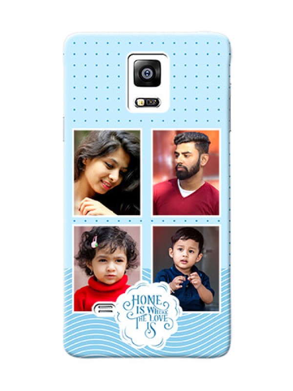 Custom Galaxy Note4 (2015) Custom Phone Covers: Cute love quote with 4 pic upload Design