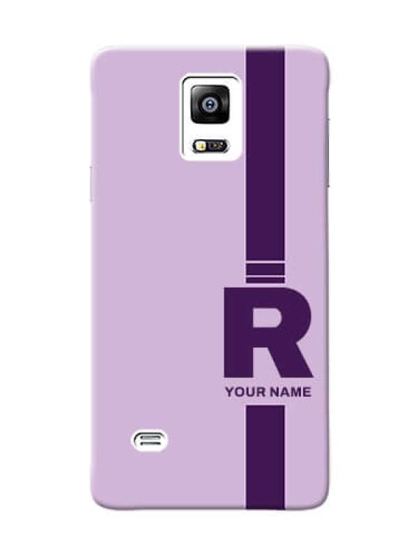 Custom Galaxy Note4 (2015) Custom Phone Covers: Simple dual tone stripe with name  Design