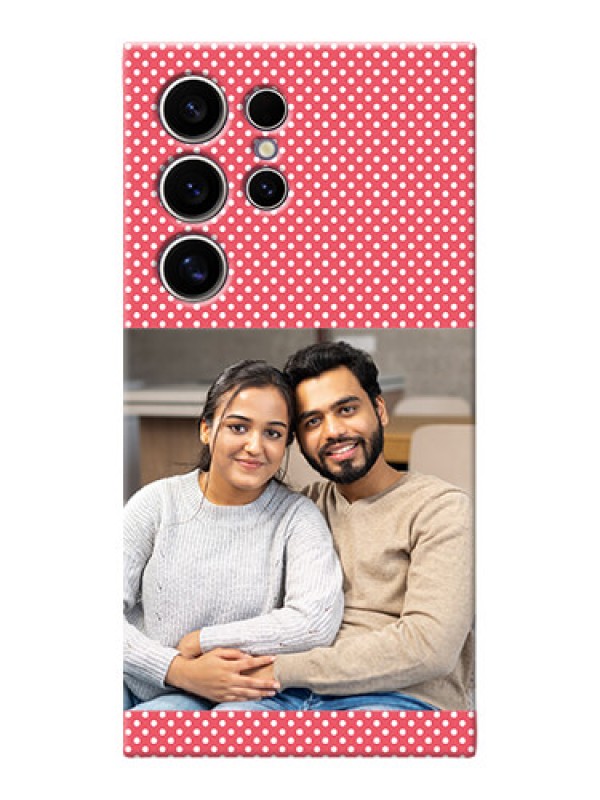 Custom Galaxy S24 Ultra 5G Custom Mobile Case with White Dotted Design