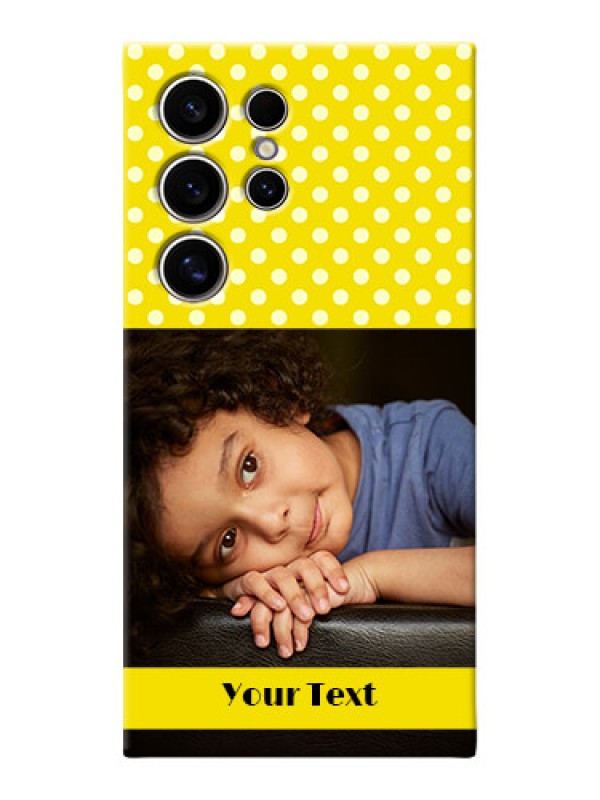 Custom Galaxy S24 Ultra 5G Custom Mobile Covers: Bright Yellow Case Design