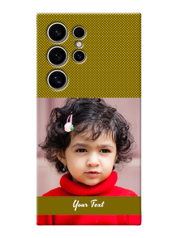 Custom Galaxy S24 Ultra 5G custom mobile back covers: Simple Green Color Design