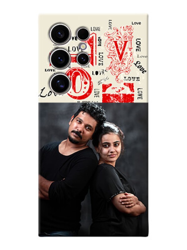 Custom Galaxy S24 Ultra 5G mobile cases online: Trendy Love Design Case