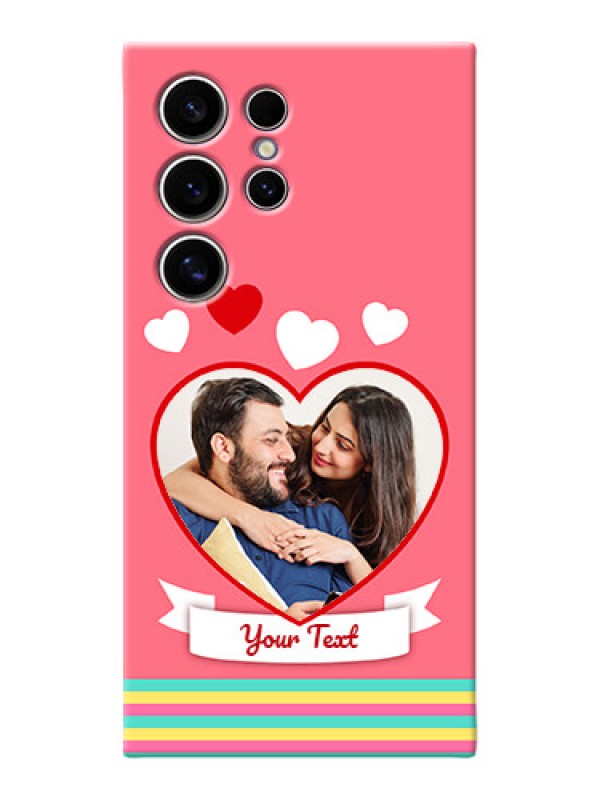 Custom Galaxy S24 Ultra 5G Personalised mobile covers: Love Doodle Design