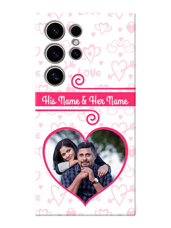 Custom Galaxy S24 Ultra 5G Personalized Phone Cases: Heart Shape Love Design