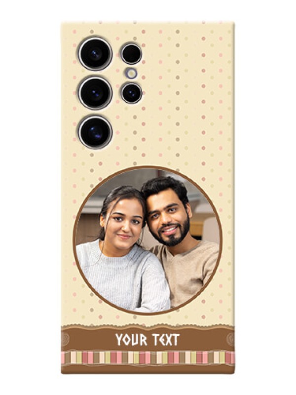 Custom Galaxy S24 Ultra 5G Mobile Cases: Brown Dotted Mobile Case Design