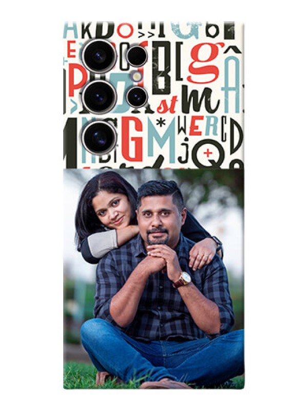 Custom Galaxy S24 Ultra 5G custom mobile phone covers: Alphabet Design
