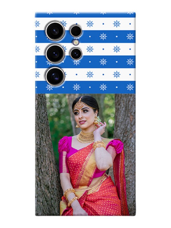 Custom Galaxy S24 Ultra 5G custom mobile covers: Snow Pattern Design