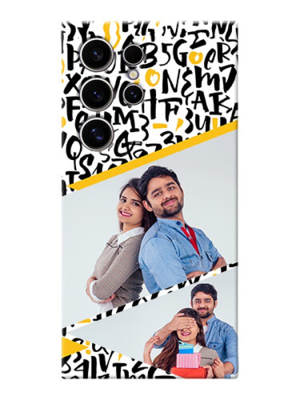 Custom Galaxy S24 Ultra 5G Phone Back Covers: Letters Pattern Design