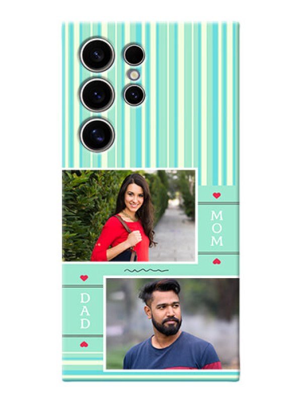 Custom Galaxy S24 Ultra 5G custom mobile phone covers: Mom & Dad Pic Design