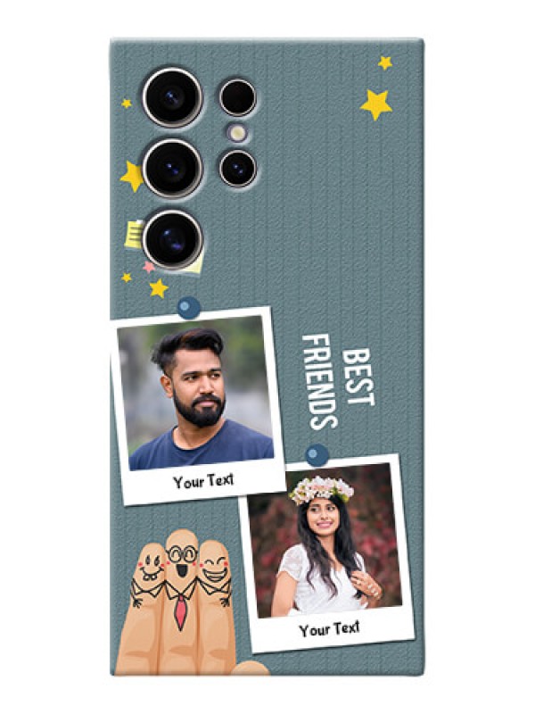 Custom Galaxy S24 Ultra 5G Mobile Cases: Sticky Frames and Friendship Design