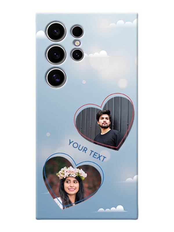 Custom Galaxy S24 Ultra 5G Phone Cases: Blue Color Couple Design
