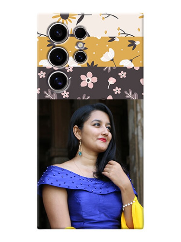Custom Galaxy S24 Ultra 5G mobile cases online: Stylish Floral Design