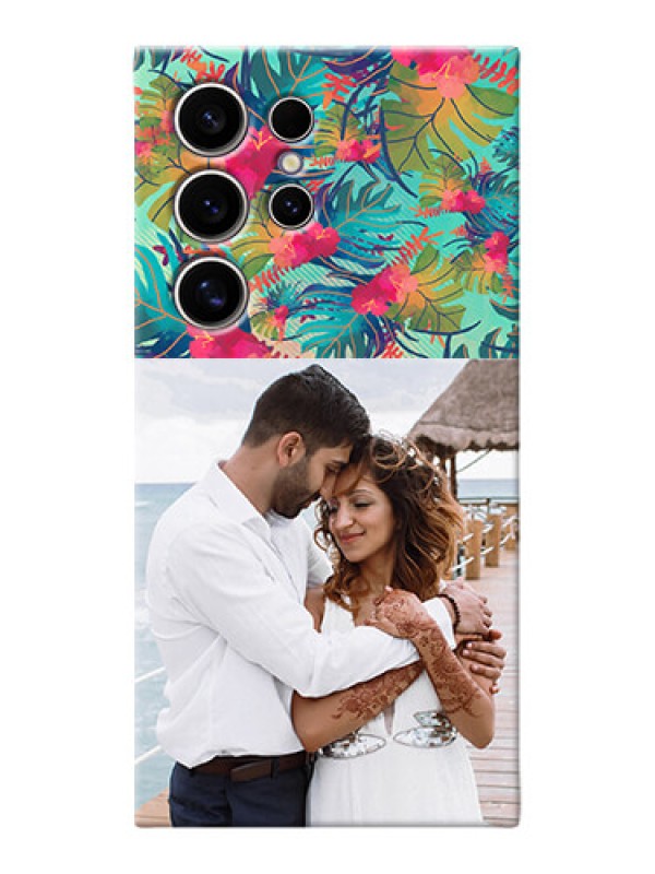 Custom Galaxy S24 Ultra 5G Personalized Phone Cases: Watercolor Floral Design