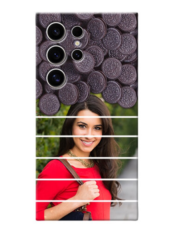 Custom Galaxy S24 Ultra 5G Custom Mobile Covers with Oreo Biscuit Design