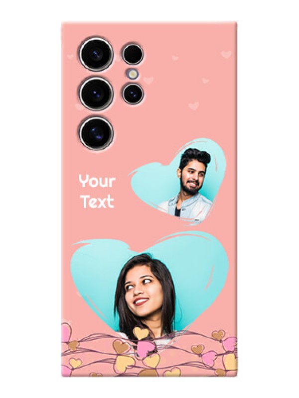 Custom Galaxy S24 Ultra 5G customized phone cases: Love Doodle Design