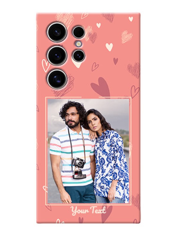 Custom Galaxy S24 Ultra 5G custom mobile phone cases: love doodle art Design