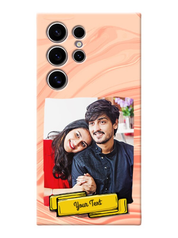 Custom Galaxy S24 Ultra 5G Customized Phone Cases: Marble Texture Design