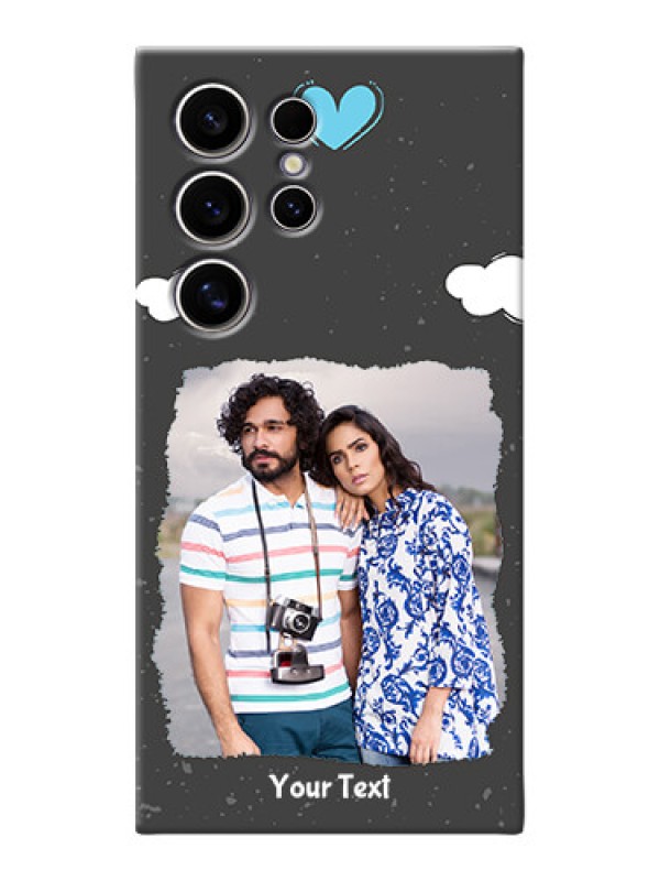 Custom Galaxy S24 Ultra 5G Mobile Back Covers: splashes with love doodles Design