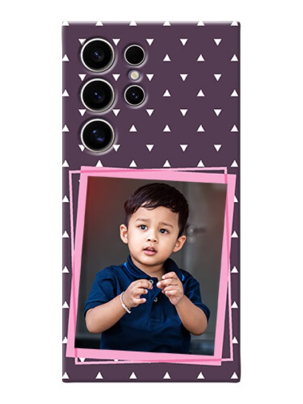 Custom Galaxy S24 Ultra 5G Phone Cases: Triangle Pattern Dotted Design