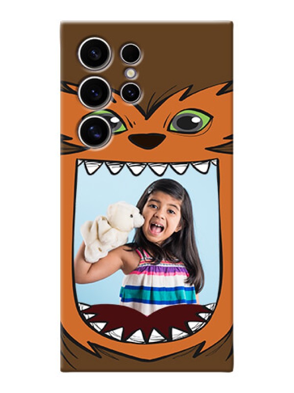 Custom Galaxy S24 Ultra 5G Phone Covers: Owl Monster Back Case Design