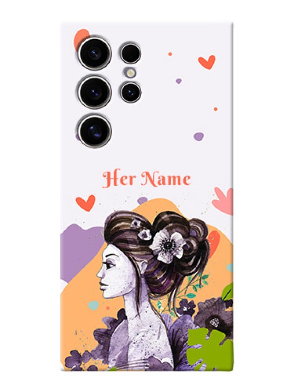 Custom Galaxy S24 Ultra 5G Personalized Phone Case with Woman And Nature Design