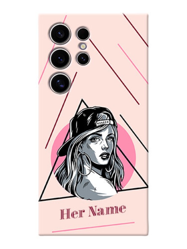 Custom Galaxy S24 Ultra 5G Personalized Phone Case with Rockstar Girl Design