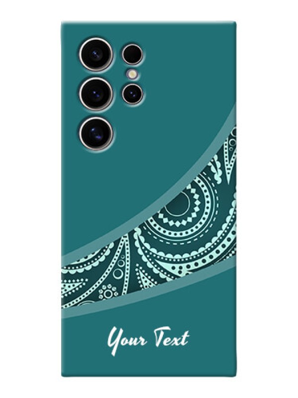 Custom Galaxy S24 Ultra 5G Photo Printing on Case with semi visible floral Design