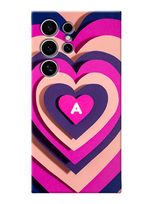 Custom Galaxy S24 Ultra 5G Custom Mobile Case with Cute Heart Pattern Design