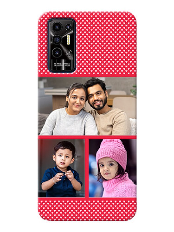 Custom Tecno Pova 2 mobile back covers online: Bulk Pic Upload Design