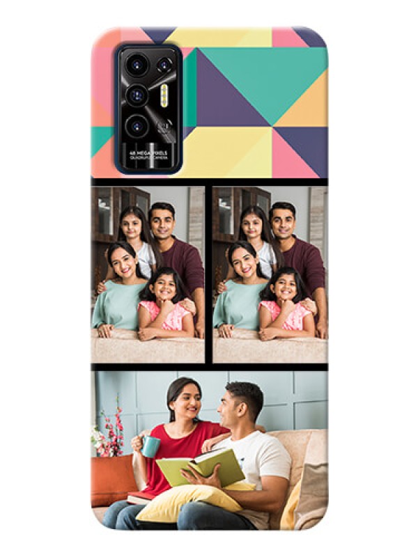 Custom Tecno Pova 2 personalised phone covers: Bulk Pic Upload Design
