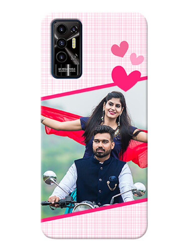 Custom Tecno Pova 2 Personalised Phone Cases: Love Shape Heart Design