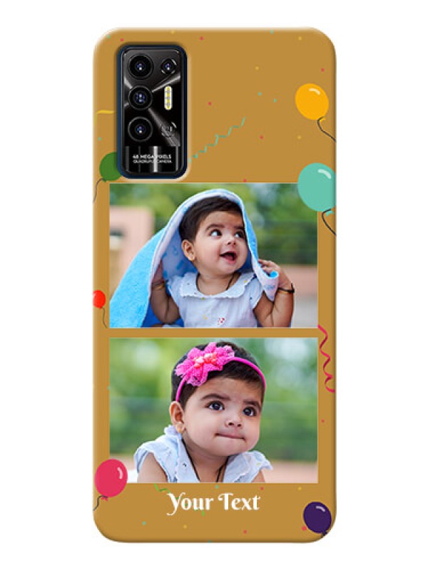 Custom Tecno Pova 2 Phone Covers: Image Holder with Birthday Celebrations Design