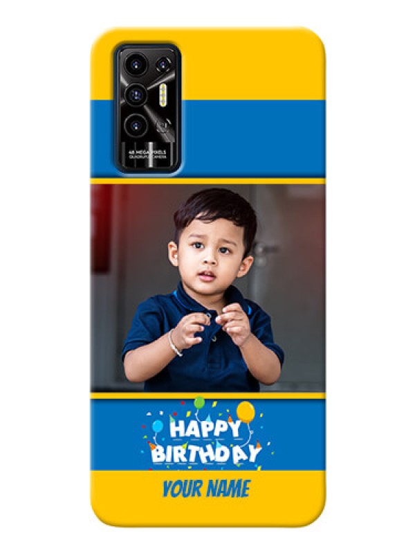 Custom Tecno Pova 2 Mobile Back Covers Online: Birthday Wishes Design