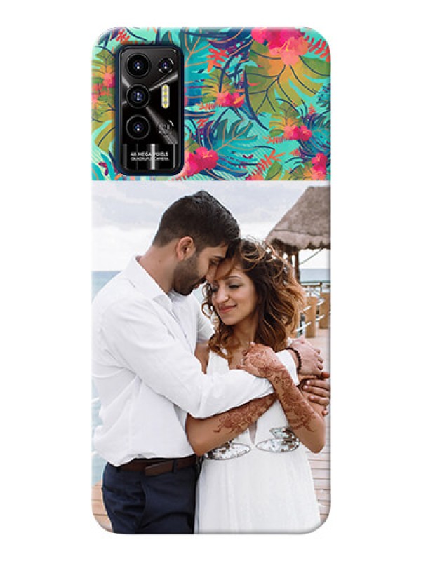 Custom Tecno Pova 2 Personalized Phone Cases: Watercolor Floral Design