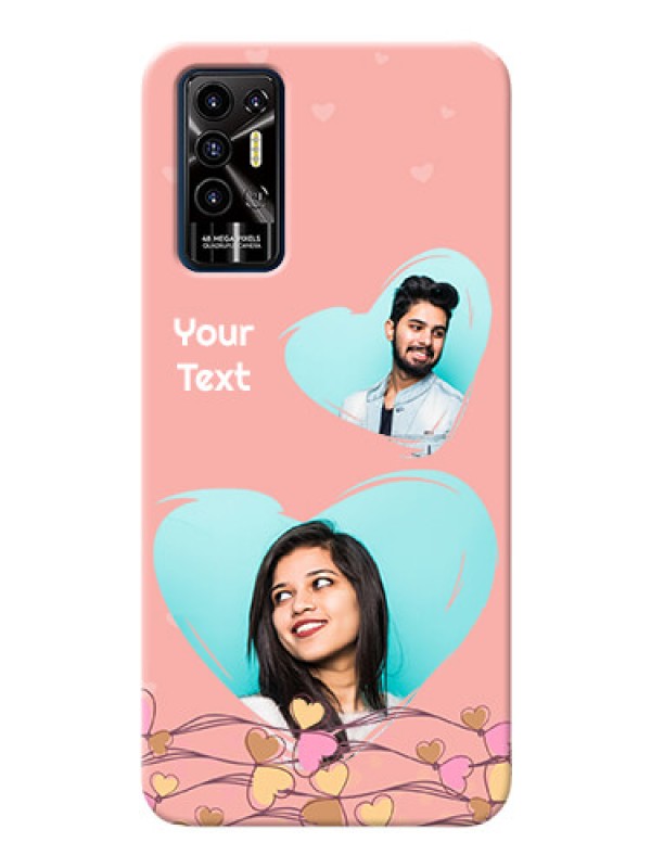 Custom Tecno Pova 2 customized phone cases: Love Doodle Design