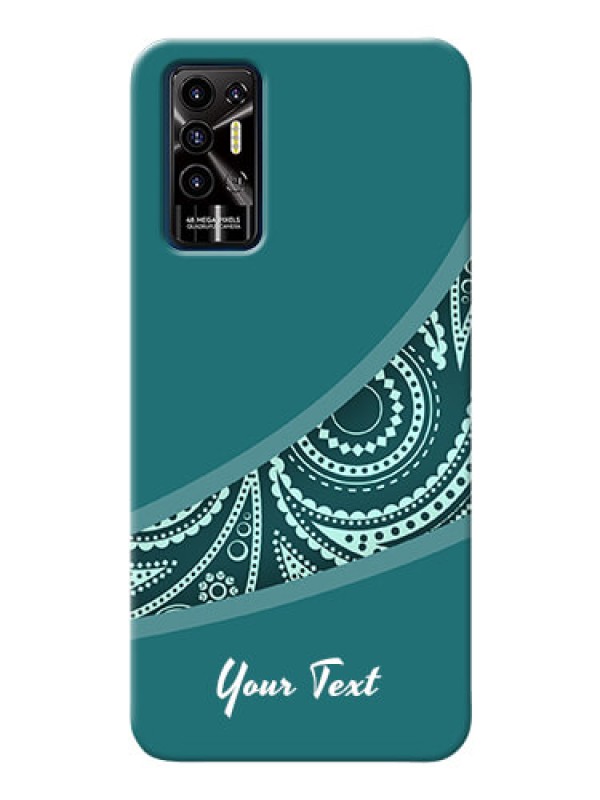 Custom Pova 2 Custom Phone Covers: semi visible floral Design
