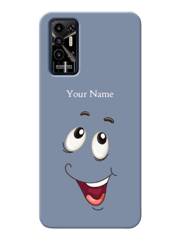 Custom Pova 2 Phone Back Covers: Laughing Cartoon Face Design