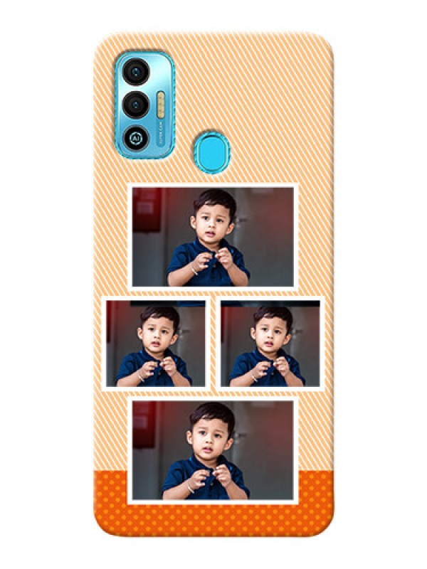 Custom Tecno Spark 7T Mobile Back Covers: Bulk Photos Upload Design