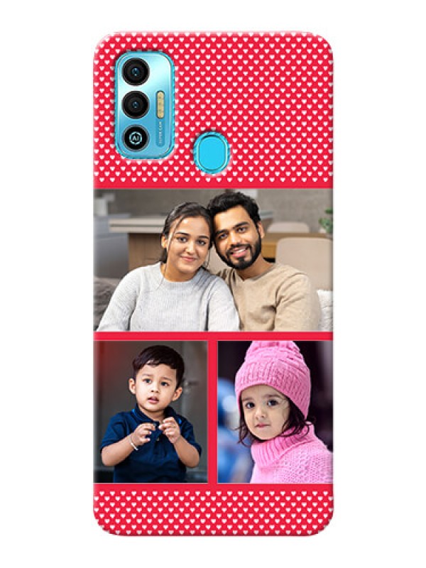 Custom Tecno Spark 7T mobile back covers online: Bulk Pic Upload Design