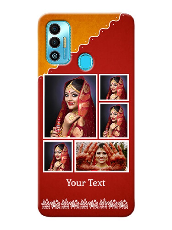 Custom Tecno Spark 7T customized phone cases: Wedding Pic Upload Design
