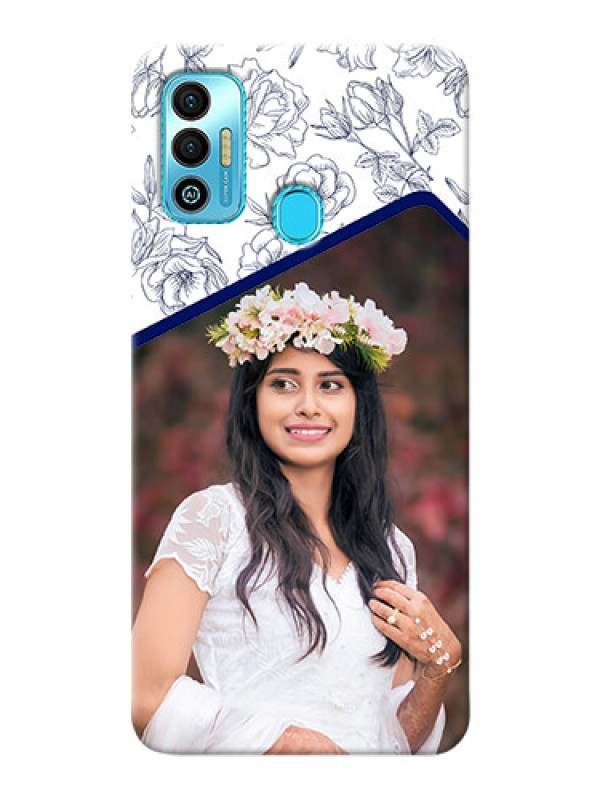 Custom Tecno Spark 7T Phone Cases: Premium Floral Design