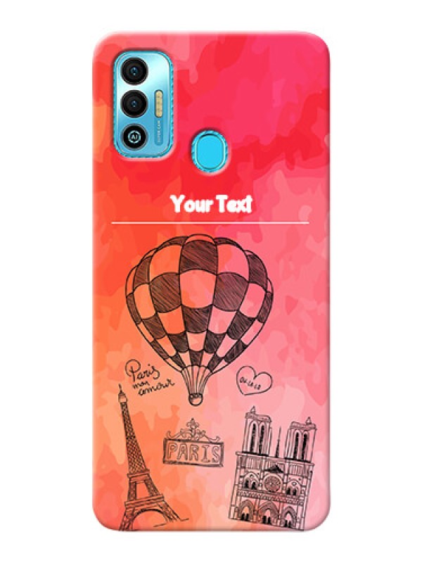 Custom Tecno Spark 7T Personalized Mobile Covers: Paris Theme Design