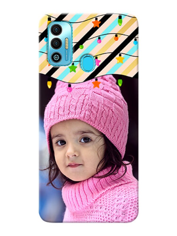 Custom Tecno Spark 7T Personalized Mobile Covers: Lights Hanging Design