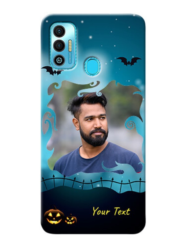 Custom Tecno Spark 7T Personalised Phone Cases: Halloween frame design