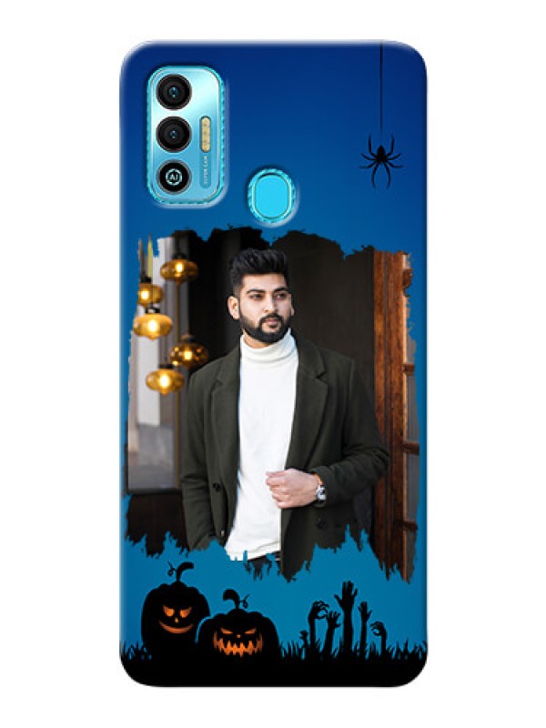 Custom Tecno Spark 7T mobile cases online with pro Halloween design 