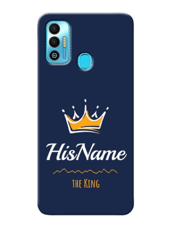 Custom Tecno Spark 7T King Phone Case with Name