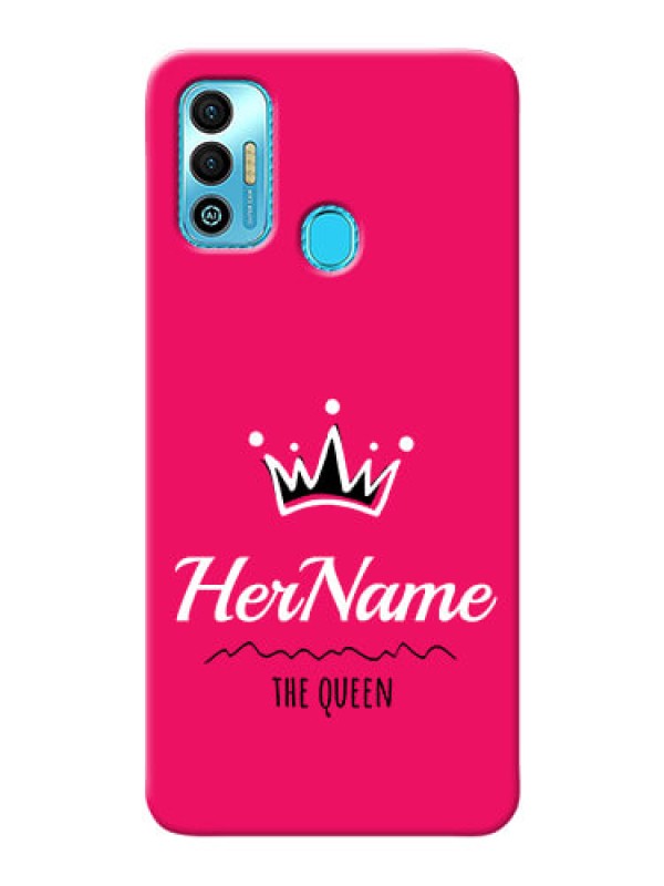 Custom Tecno Spark 7T Queen Phone Case with Name