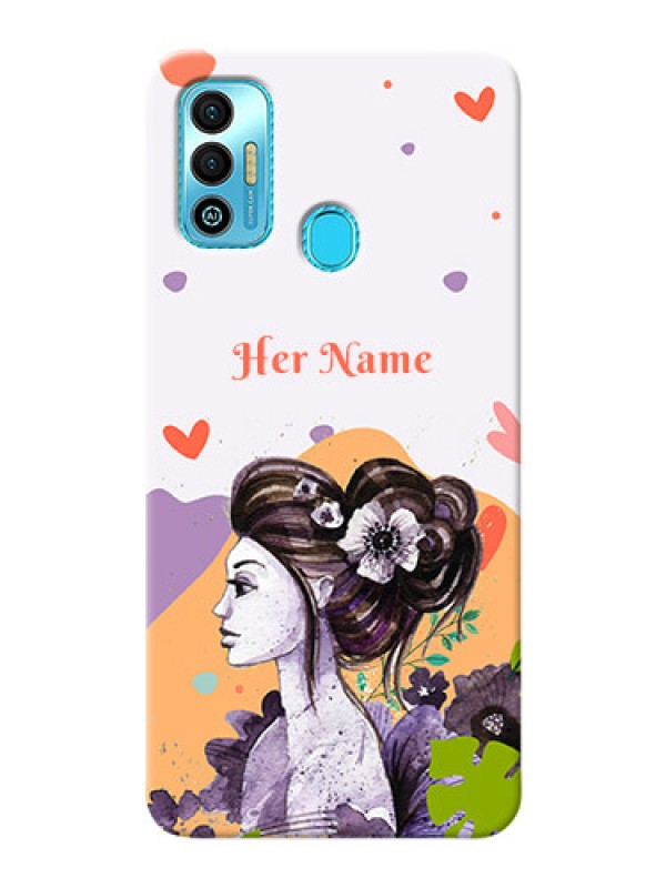 Custom Spark 7T Custom Mobile Case with Woman And Nature Design